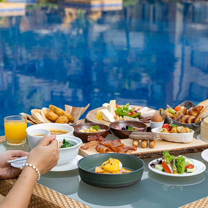 breakfast at Charm Thai Restaurant - Near Patong Beach, Phuket